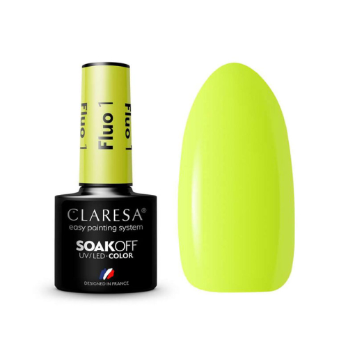 Claresa - *Fluo* - Esmalte semipermanente Soak off - 01