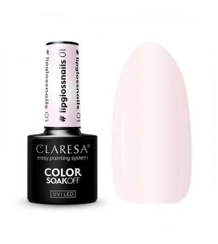 Claresa - Esmalte semi-permanente Soak off - 01: Lip Gloss Nail