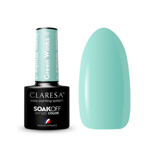Claresa - Esmalte semipermanente Soak off - 04: Green Winks