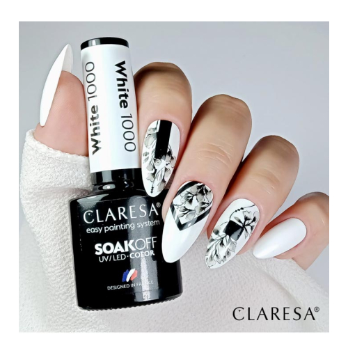 Claresa - Esmalte semipermanente Soak off - 1000: White