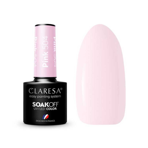 Claresa - Esmalte semipermanente Soak off - 504: Pink