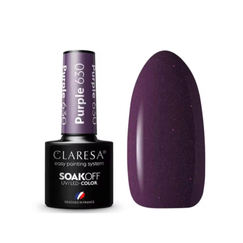 Claresa - Esmalte semipermanente Soak off - 630: Purple