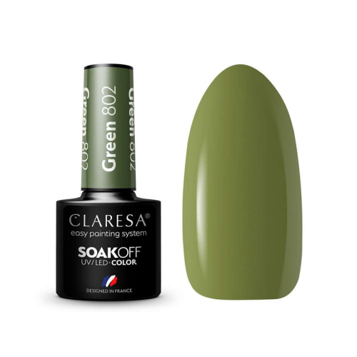 Claresa - Esmalte semipermanente Soak off - 802: Green