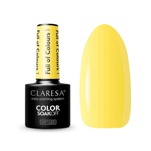 Claresa - *Full of Colours* - Esmalte semipermanente Soak off - 01