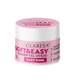 Claresa - Gel construtor Soft & Easy - Baby pink - 45 g