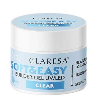 Claresa - Gel construtor Soft & Easy - Clear - 90 g