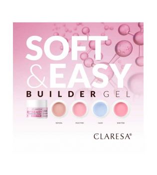 Claresa - Gel construtor Soft & Easy - Natural - 12 g