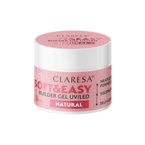 Claresa - Gel construtor Soft & Easy - Natural - 45 g