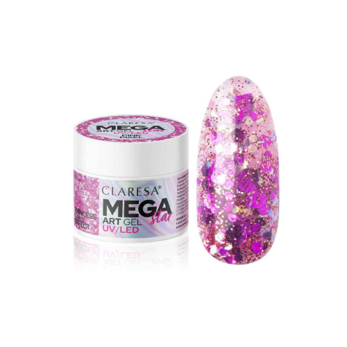 Claresa - Gel decorativo para unhas Megastar - Pink Pixel