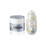 Claresa - Gel decorativo para unhas Megastar - Silver Flicker