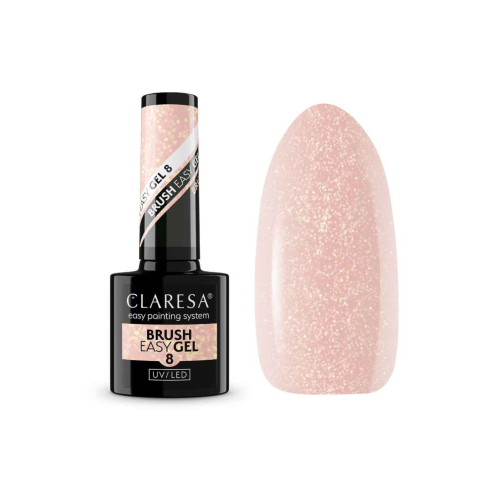 Claresa - Gel de unhas semipermanente Brush Easy - 08