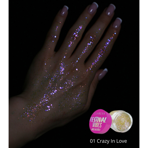 Claresa - Glitter em gel Festival Vibes - 01: Crazy in Love
