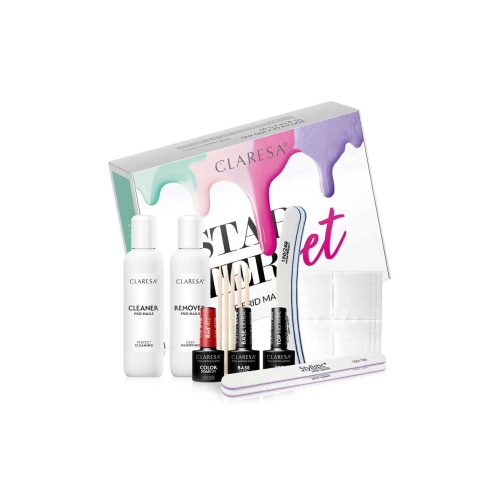 Claresa - Kit inicial de manicure semipermanente - 412: Vermelho