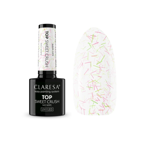 Claresa - Top Coat Semi-Permanente No Wipe - Sweet Crush