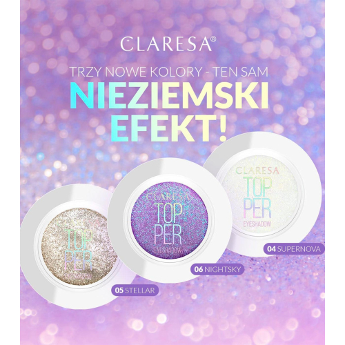 Claresa - Topper sombra multicromática - 04: Supernova