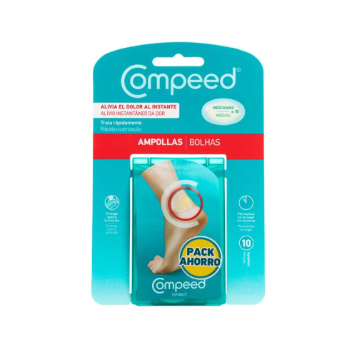 Compeed - Ampolas médias - 10 curativos