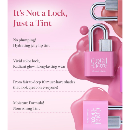 Coralhaze - Batom Glow Lock Jelly Tint - 110: Chilling