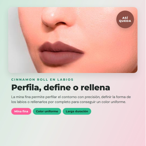 CORAZONA Pack 3 perfiladores Cinnamon Roll The Limit Lip Liner textura cremosa alta pigmentação acabamento mate formato automático vegan cruelty free