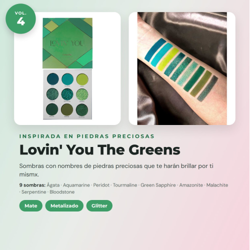 CORAZONA Pack de Paletas de Sombras Total Lovin' You 4 Paletas Veganas e Cruelty Free com 9 Sombras Cada Uma em Tons Mate Metalizados e Glitter