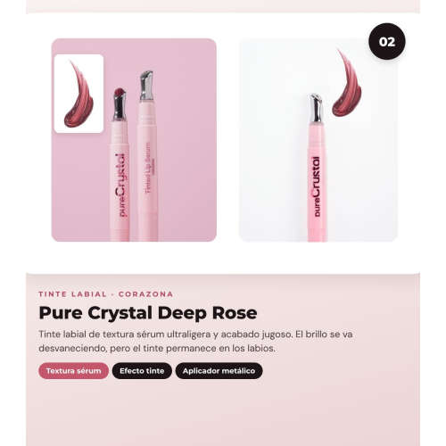 CORAZONA - Pack Trío Lábios com The Limit Rose Tea, Pure Crystal Deep Rose e Gloss Up Icy Kiss