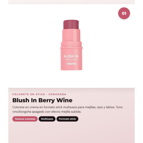 CORAZONA - Pack Trío Mejilhas Blush In - Berry Wine + Bronze In - Maui + Glow In - Desert Light