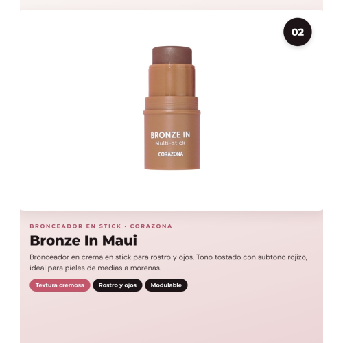 CORAZONA - Pack Trío Mejilhas Blush In - Berry Wine + Bronze In - Maui + Glow In - Desert Light