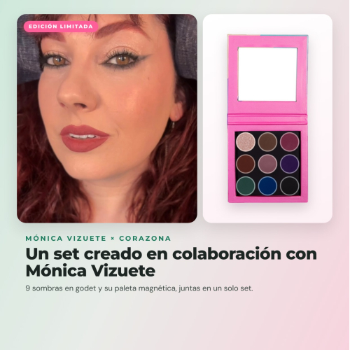 CORAZONA - Paleta de sombras personalizada Monica Vizuete