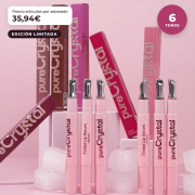 CORAZONA - Conjunto de Sérum Labial Tinto de Pure Crystal Edição Limitada - 6 Tintes Labiais Sérum com Aplicador Metálico Efeito Frio - Acabamento Glossy e Tinte de Longa Duração