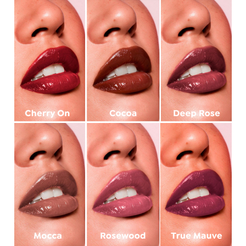 CORAZONA - Conjunto de Sérum Labial Tinto de Pure Crystal Edição Limitada - 6 Tintes Labiais Sérum com Aplicador Metálico Efeito Frio - Acabamento Glossy e Tinte de Longa Duração
