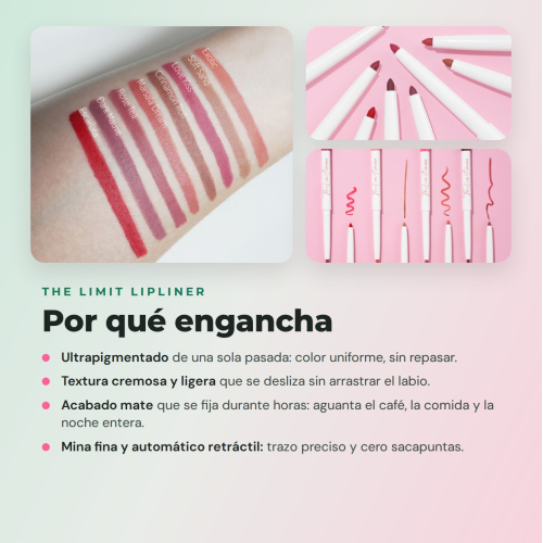CORAZONA The Limit Full Set  | 8 Perfiladores de Lábios Ultrapigmentados com Textura Cremosa e Acabamento Mate Cruelty Free Vegan
