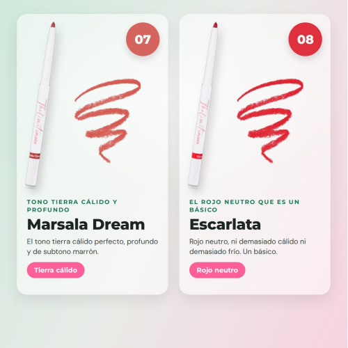 CORAZONA The Limit Full Set  | 8 Perfiladores de Lábios Ultrapigmentados com Textura Cremosa e Acabamento Mate Cruelty Free Vegan