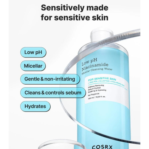 COSRX - Água Micelar de Limpeza com Niacinamida Low PH
