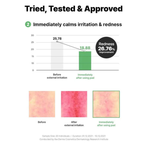 COSRX - Tônico facial calmante verde em formato pads