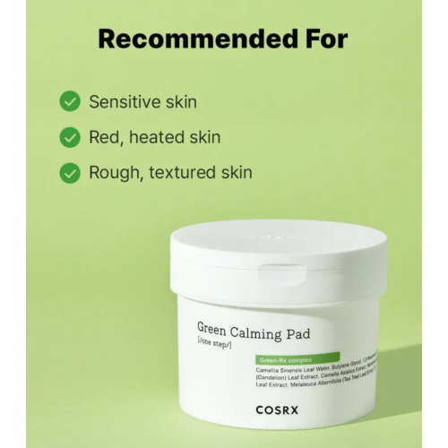 COSRX - Tônico facial calmante verde em formato pads