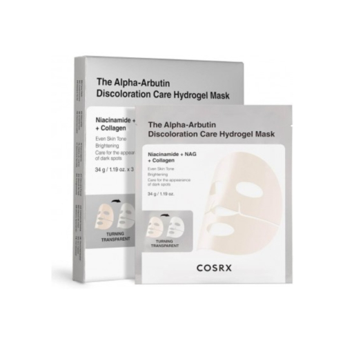 COSRX - Pacote com 3 Máscaras Faciais Iluminadoras The Alpha-Arbutin
