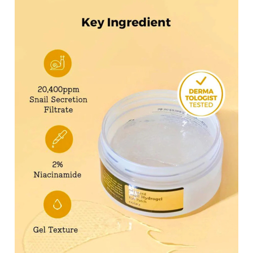 COSRX - Adesivos de hidrogel para contorno dos olhos Advanced Snail