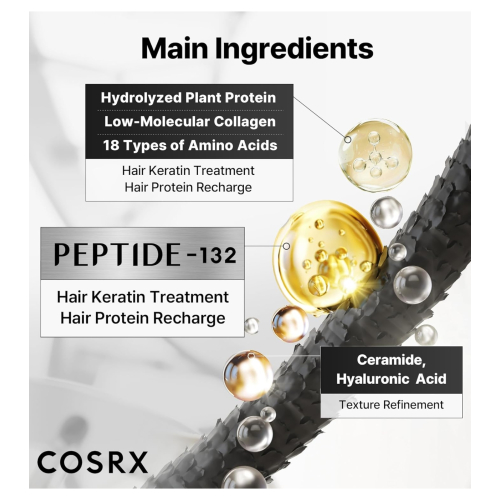 COSRX - *Peptídeo-132* - Tratamento Reparador Ultra Perfect Hair Bonding