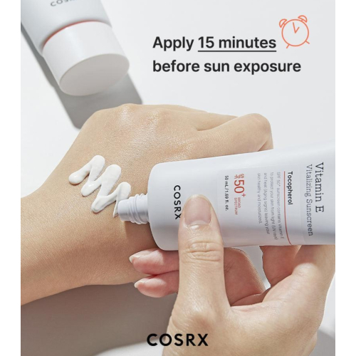 COSRX - Protetor solar facial FPS50+ Vitamin E Tocopherol