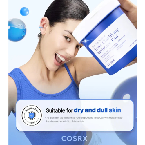 COSRX - Discos de tônico facial hidratante One Step Original Tone Clarifying