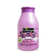 Cottage - Leite Hidratante para Banho 250ml - Praliné Violeta e Rosa