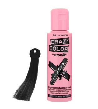 CRAZY COLOR Nº 32 - Creme de coloração de cabelo - Natural Black 100ml