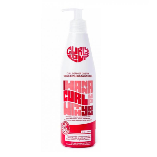 Curly Love - Curl Definer Creme Definidor de Caracóis - Abacate, Aveia e Marshmallow 450ml