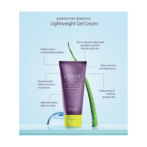 Current State - Gel Creme Hidratante Leve de Aloe e Algas Marinhas