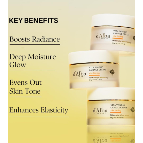 D'Alba - Creme facial iluminador Vita Toning Capsule