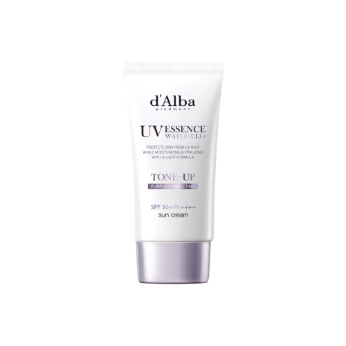 D'Alba - Protetor solar facial Tone-Up SPF50+ PA++++ - Purple Correcting