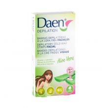 Daen - Tiras de cera fria facial cabelo remoção - Aloe