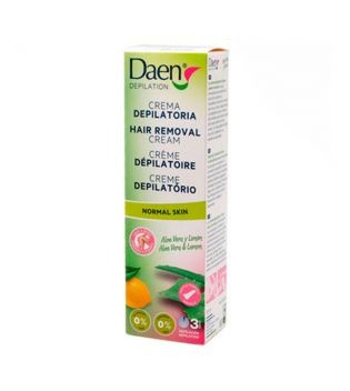 Daen - Creme depilatório para pele normal com Aloe Vera e Limão