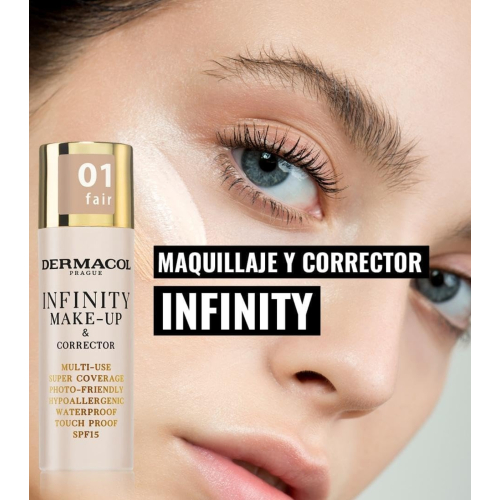 Dermacol - Base e corretivo 2 em 1 Infinity - 01: Fair