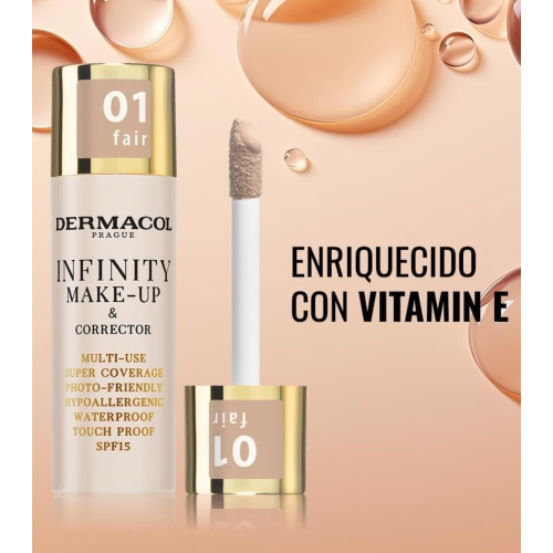 Dermacol - Base e corretivo 2 em 1 Infinity - 01: Fair