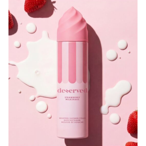 Deserved - Gel de Banho com Textura Cremosa - Strawberry Milkshake